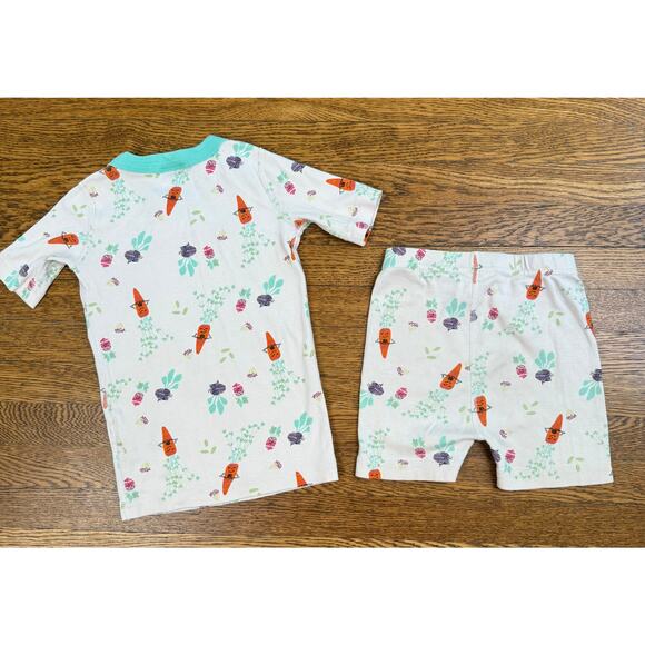 Hanna Andersson Girls' Veggie Print Short John Pajama Size 5 - Picture 6 of 6